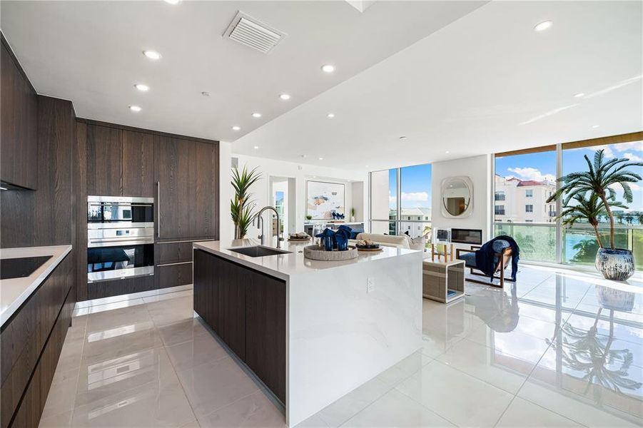 Open floor living surrounded by tons of natural light.