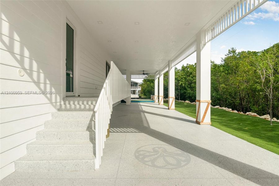Exterior details and patio area of a home in , Key Largo (Image 27).