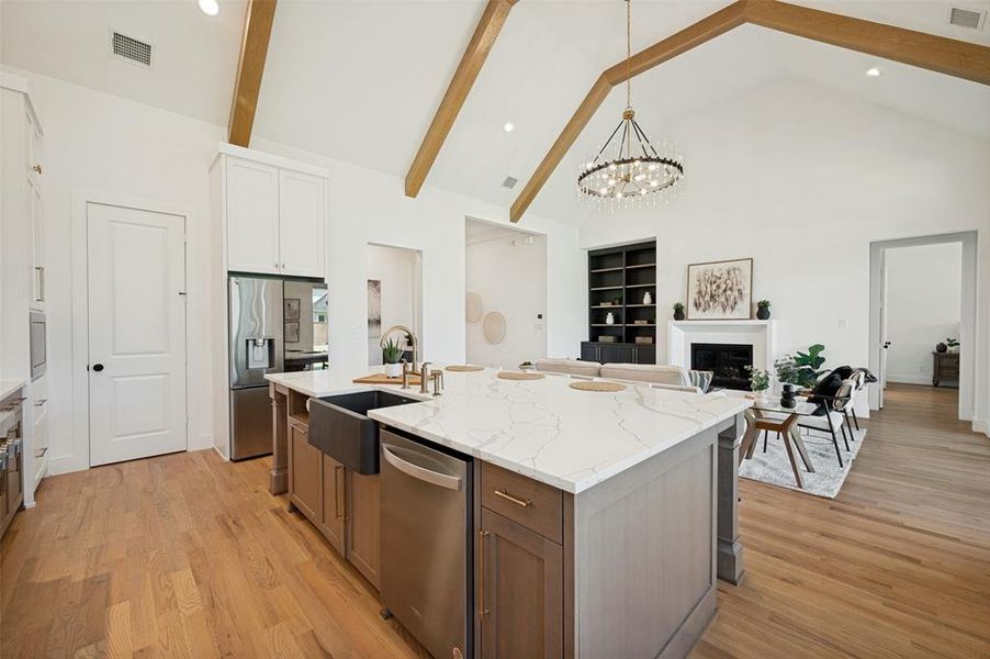 Furnished interior view inside a new home in , Prosper (Image 8).
