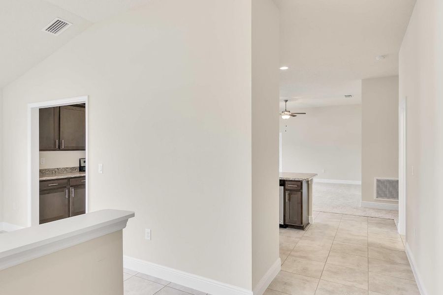 Representative unfurnished interior of a home built from the 1780 by Adams Homes in Ricker Estates, Jacksonville (Image 13). Representative unfurnished interior of a home built from the 1780 by Adams Homes in Ricker Estates, Jacksonville (Image 13).