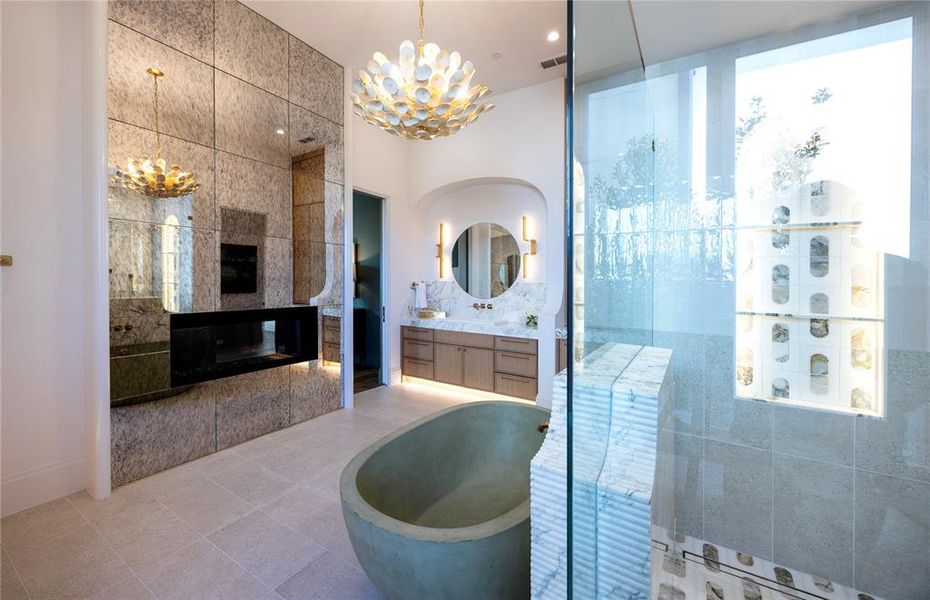 Furnished interior view inside a new home in , Southlake (Image 25).