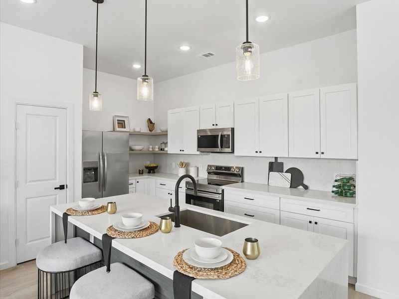 Furnished interior view inside a new home in , Houston (Image 33).