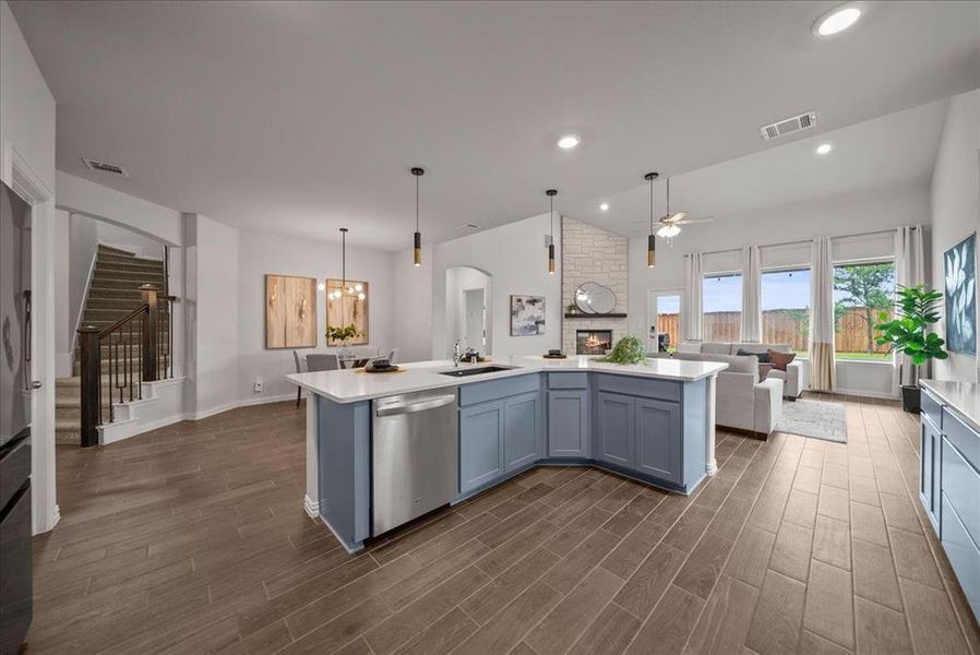Furnished interior view inside a new home in , Little Elm (Image 16).