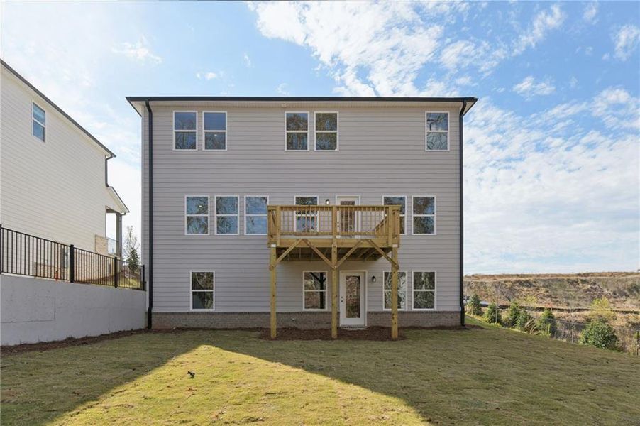 Exterior details and patio area of a home in Harmony Manor, Fairburn (Image 28).