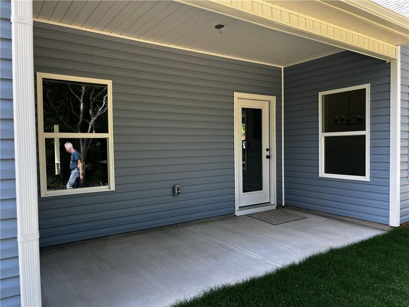 Exterior details and patio area of a home in , Hiram (Image 18).