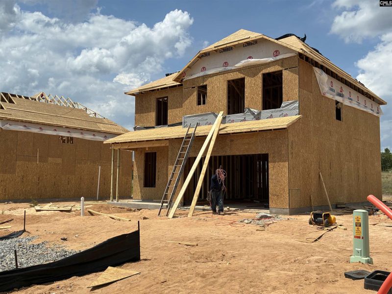 In-progress construction of a new home in Peachtree Hills, Lexington, SC (Image 24).