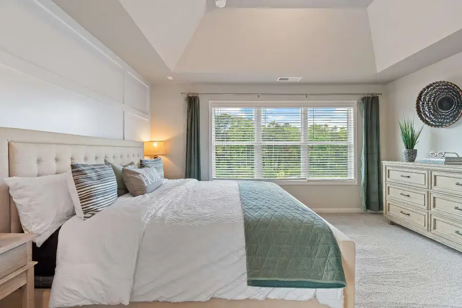 Furnished interior view inside a new home in Nickel Creek at Newnan Crossing, Newnan (Image 30). Furnished interior view inside a new home in Nickel Creek at Newnan Crossing, Newnan (Image 30).