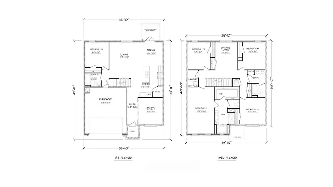2D floor plan layout of this home in Abilene Acres, Tallahassee, FL (Image 3).