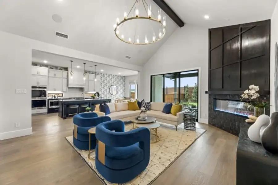 Furnished interior view inside a new home in Rio Vista at Kelly Ranch, Aledo (Image 5).