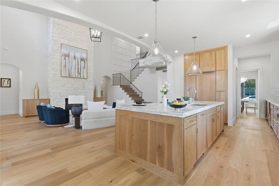 Furnished interior view inside a new home in , Dallas (Image 23).