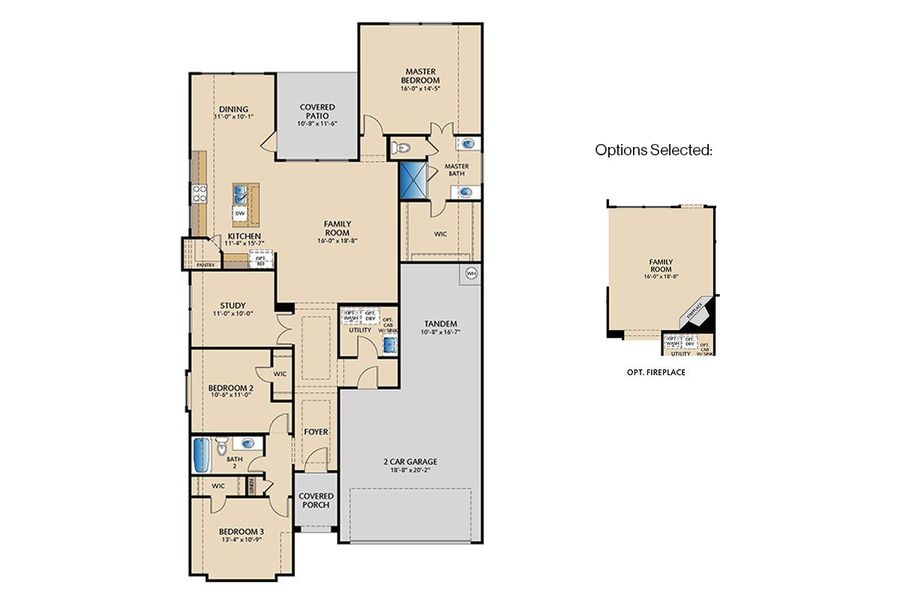 2D floor plan layout of this home in Timberbrook, Justin, TX (Image 5). 2D floor plan layout of this home in Timberbrook, Justin, TX (Image 5).