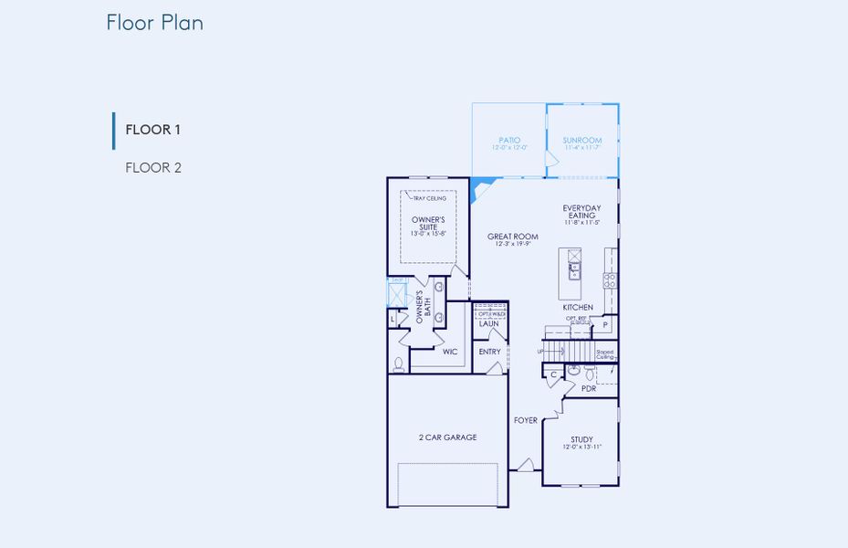 2D floor plan layout of this home in Michaux Gardens, Belmont, NC (Image 6). 2D floor plan layout of this home in Michaux Gardens, Belmont, NC (Image 6).