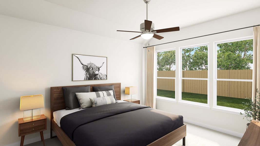 Furnished interior view inside a new home in Lagos Reserve, Manor (Image 11).