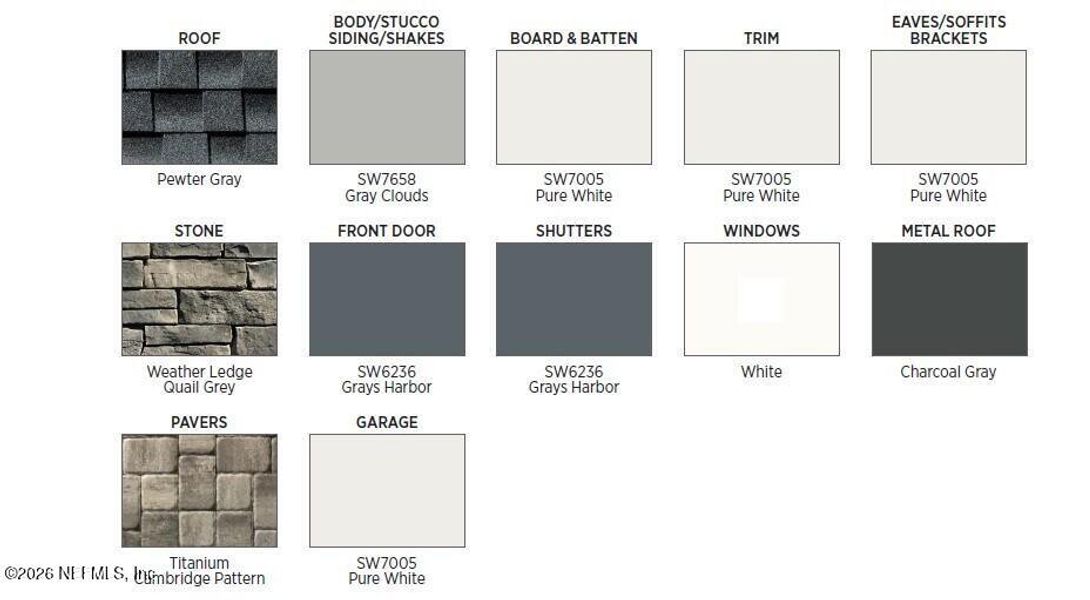 Sample of building materials used in homes in , Ponte Vedra (Image 4).