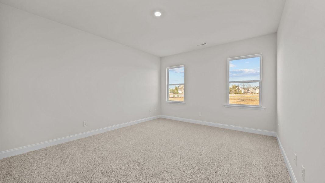 Spacious, unfurnished interior of a new home in Beaver Dam Crossing, Bailey (Image 24). Spacious, unfurnished interior of a new home in Beaver Dam Crossing, Bailey (Image 24).