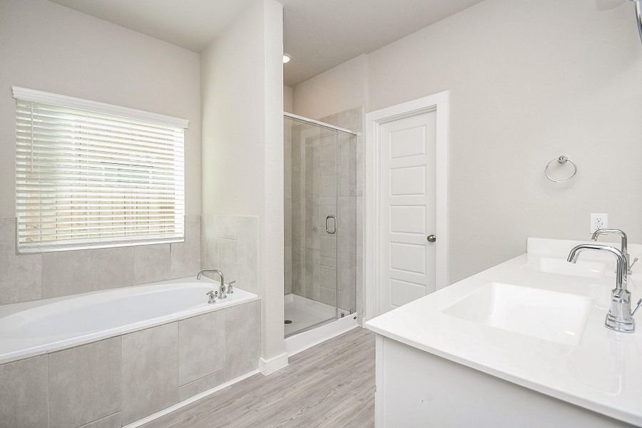 Furnished interior view inside a new home in Marvida, Cypress (Image 11).