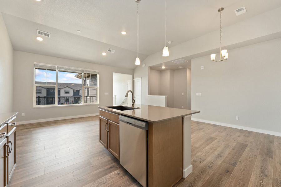 Furnished interior view inside a new home in The Lakes at Centerra, Loveland (Image 5).