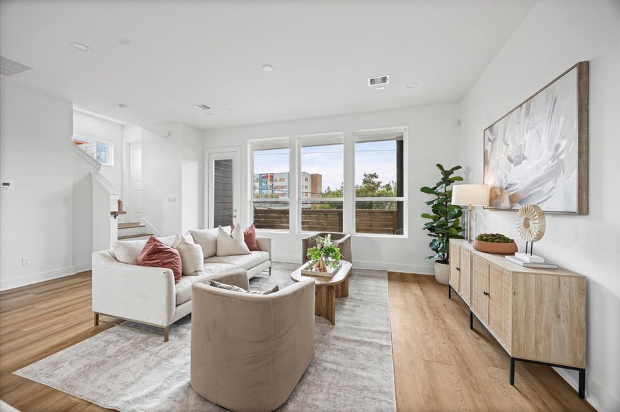 Furnished interior view inside a new home in , Houston (Image 12). Furnished interior view inside a new home in , Houston (Image 12).