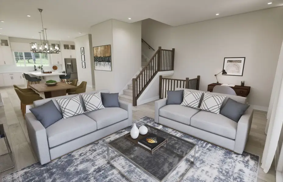 Representative furnished interior of a home built from the Marlow by DiVosta in The Dunes at Juno Beach, Juno Beach (Image 7). Representative furnished interior of a home built from the Marlow by DiVosta in The Dunes at Juno Beach, Juno Beach (Image 7).