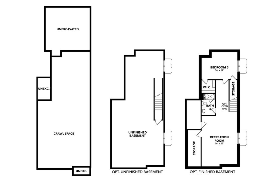 2D floor plan layout for the Leadville by Brightland Homes in Westerly, Erie, CO (Image 3).