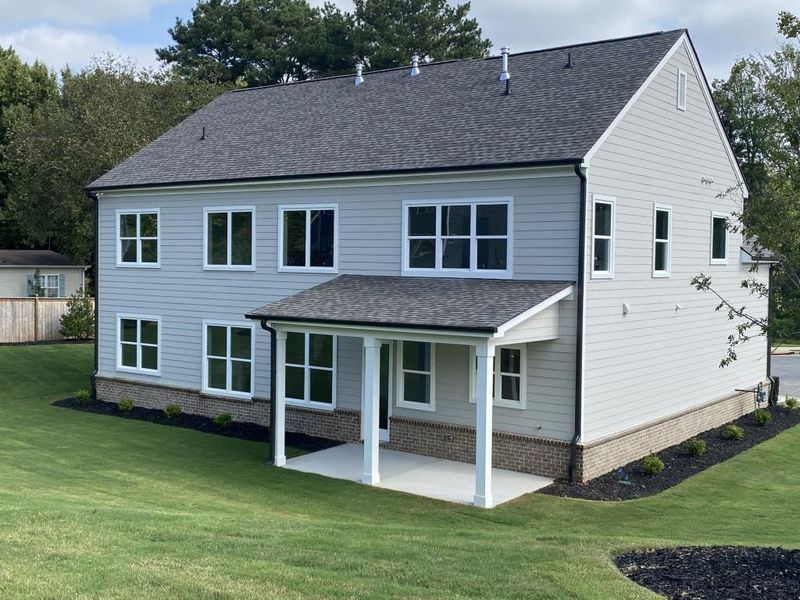 Exterior details and patio area of a home in Hillshire, Cumming (Image 3).