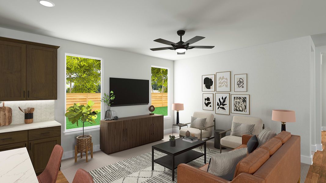 Representative furnished interior of a home built from the Sorrel by Tri Pointe Homes in Avondale, Fate (Image 4).