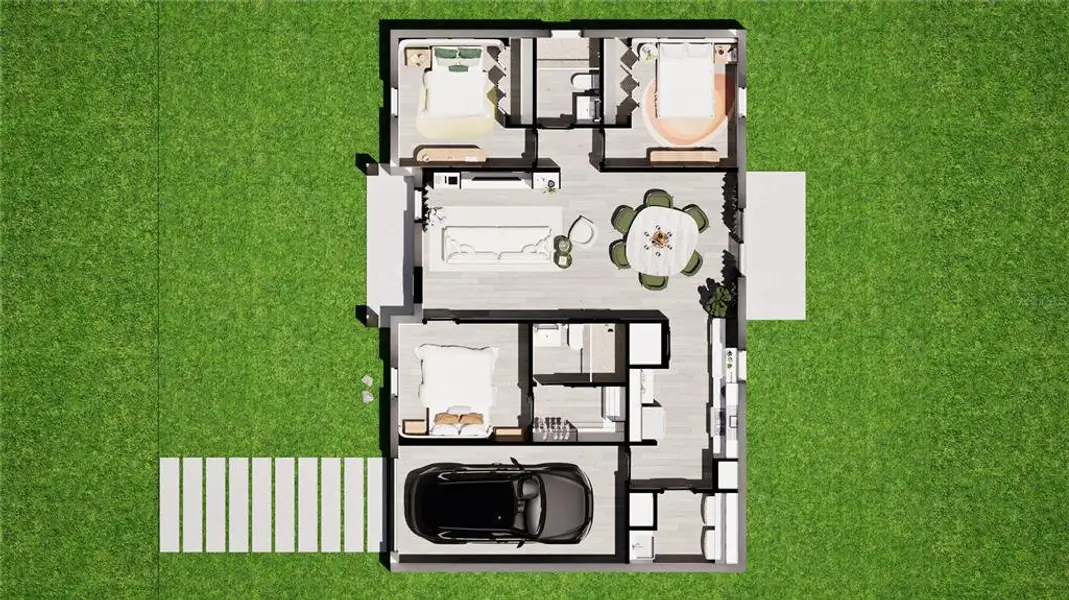 2D floor plan layout of this home in , Dunnellon, FL (Image 3).