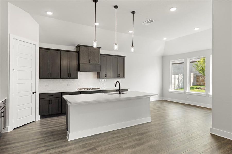 Furnished interior view inside a new home in Inspiration Collection 60 at Painted Tree, McKinney (Image 10). Furnished interior view inside a new home in Inspiration Collection 60 at Painted Tree, McKinney (Image 10).