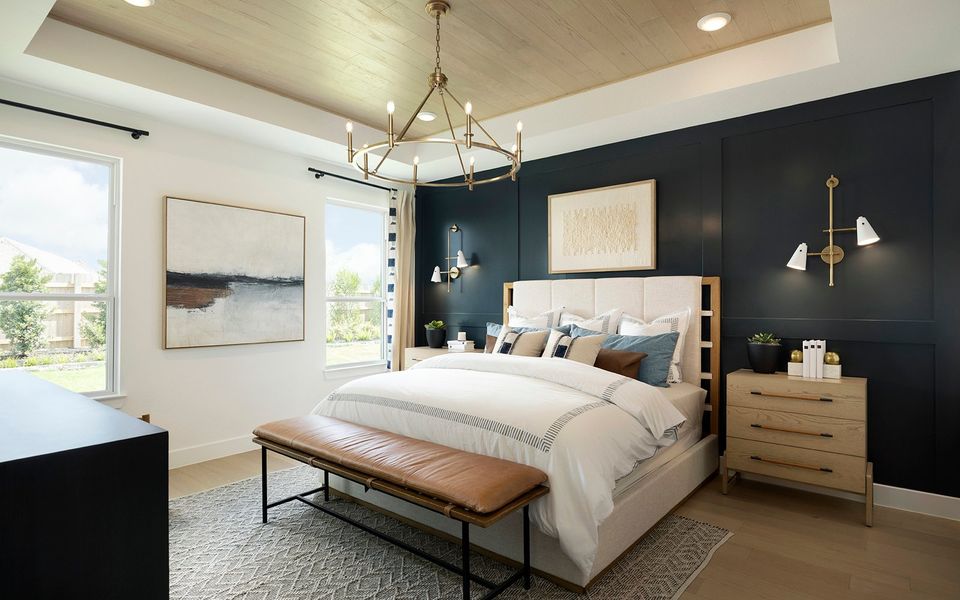 Representative furnished interior of a home built from the Lawrence by Brookfield Residential in Elyson, Katy (Image 9).