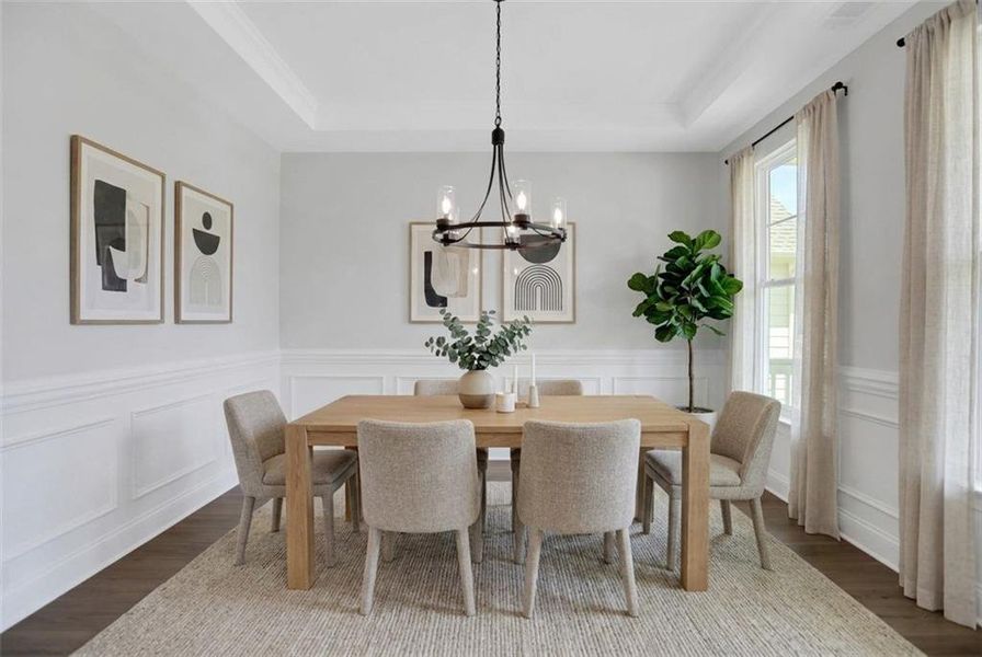 Furnished interior view inside a new home in Twin Lakes, Hoschton (Image 8).