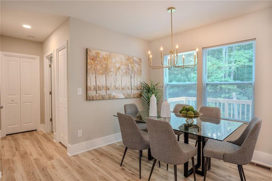 Furnished interior view inside a new home in , Covington (Image 11).