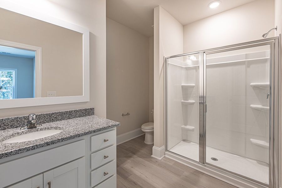 Representative furnished interior of a home built from the Habersham II by Great Southern Homes in Old Charleston Acres, Pelion (Image 16).