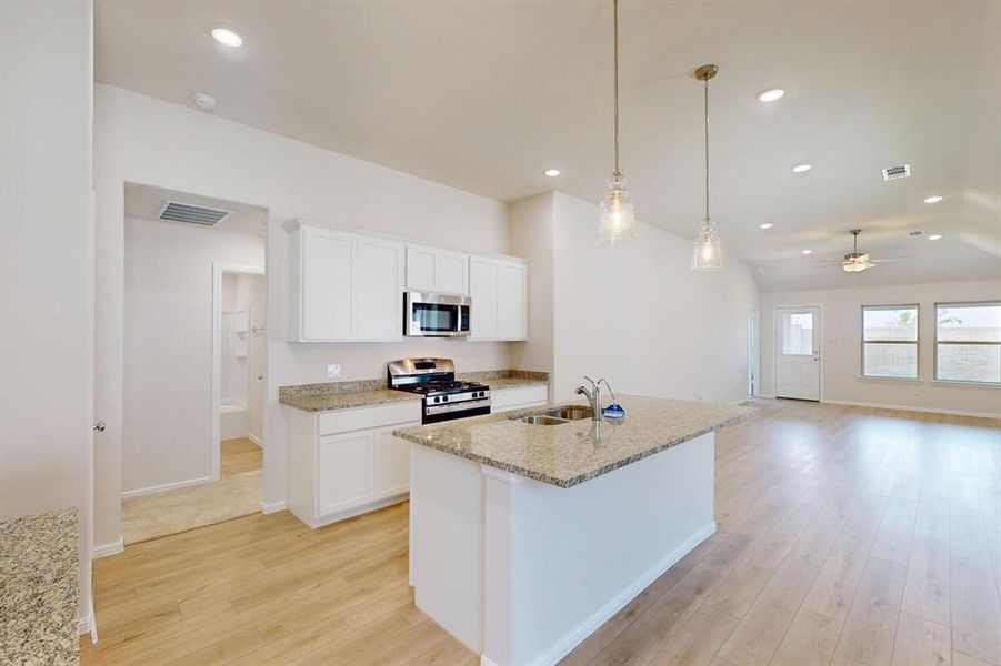 Furnished interior view inside a new home in Elevon, Lavon (Image 6). Furnished interior view inside a new home in Elevon, Lavon (Image 6).