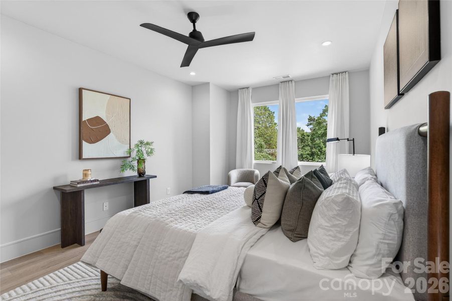 Furnished interior view inside a new home in , Charlotte (Image 17).
