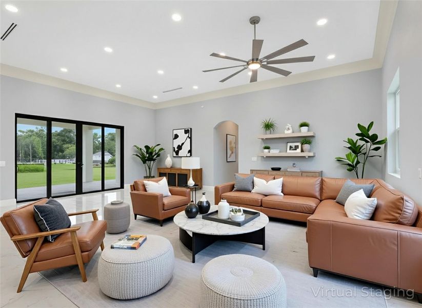 Furnished interior view inside a new home in , The Acreage (Image 7).