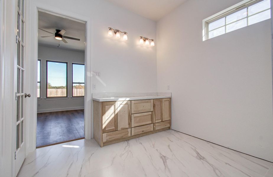 Furnished interior view inside a new home in , Cleveland (Image 19).