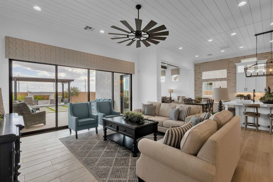 Representative furnished interior of a home built from the Residence Twelve by Blandford Homes in Earnhardt Ranch, Chandler (Image 9).