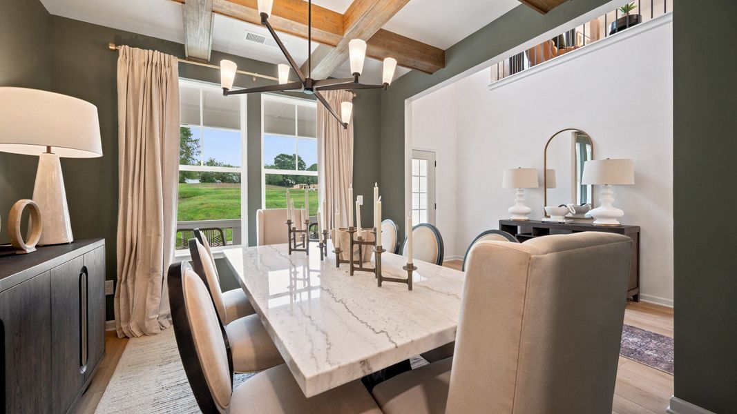 Representative furnished interior of a home built from the Rosemary II by DRB Homes in Westwind Estates, Hampton (Image 7).