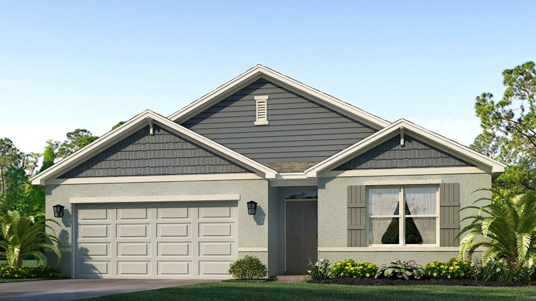Representative exterior photo of a completed home built from the Cali by D.R. Horton in Balm Grove, Wimauma, FL (Image 21).