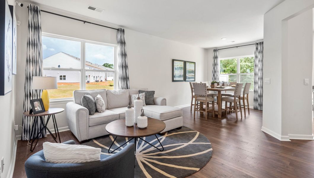 Furnished interior view inside a new home in Brookside Ridge Townhomes, Greer (Image 5).