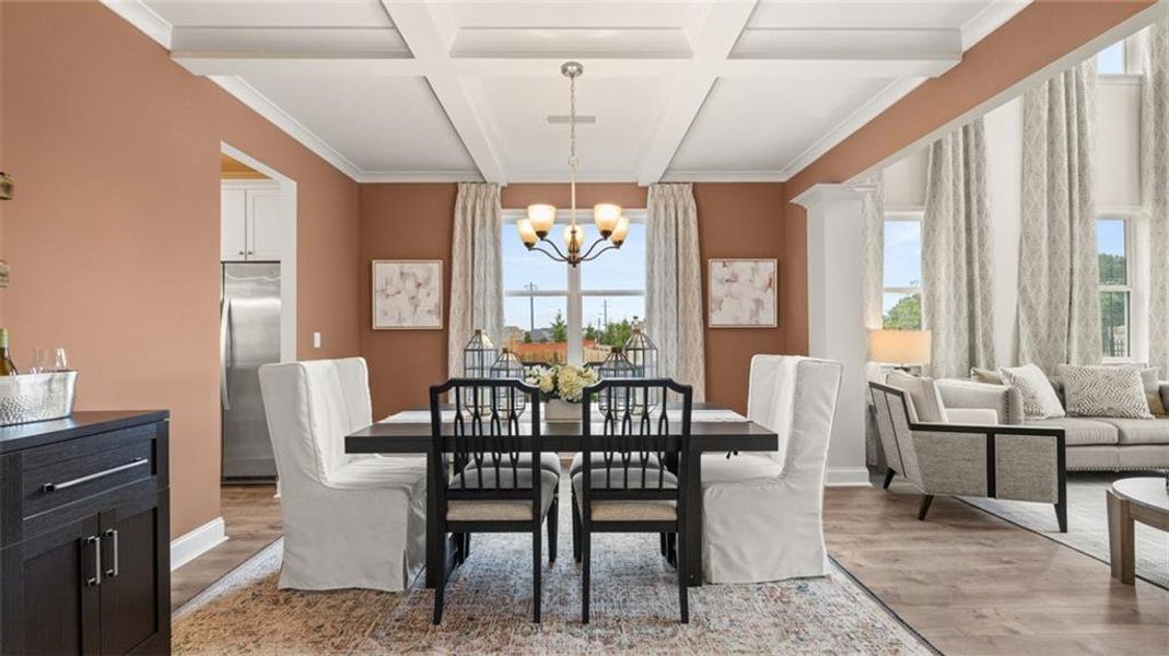 Furnished interior view inside a new home in Heritage Pointe, Senoia (Image 11).