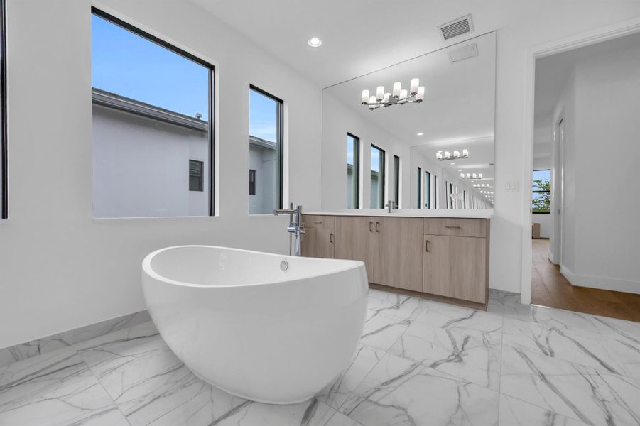 Furnished interior view inside a new home in , Boca Raton (Image 17).