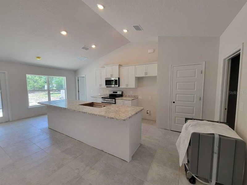 Actual home under construction.