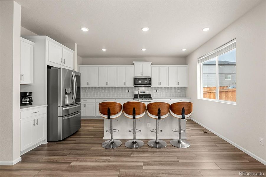 Furnished interior view inside a new home in Buffalo Highlands: The Canyon Collection, Commerce City (Image 7).