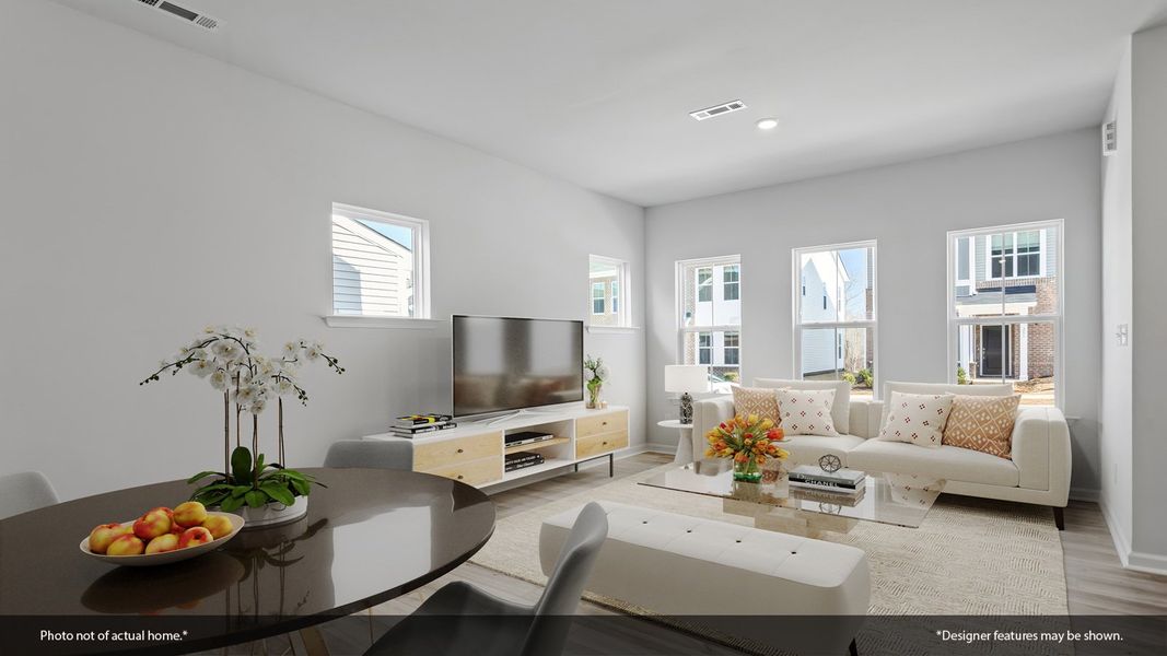 Furnished interior view inside a new home in Renaissance at White Oak, Garner (Image 7).