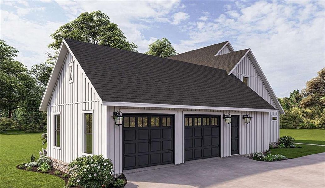 Front exterior of a new home in , Maysville, GA, highlighting curb appeal (Image 21).