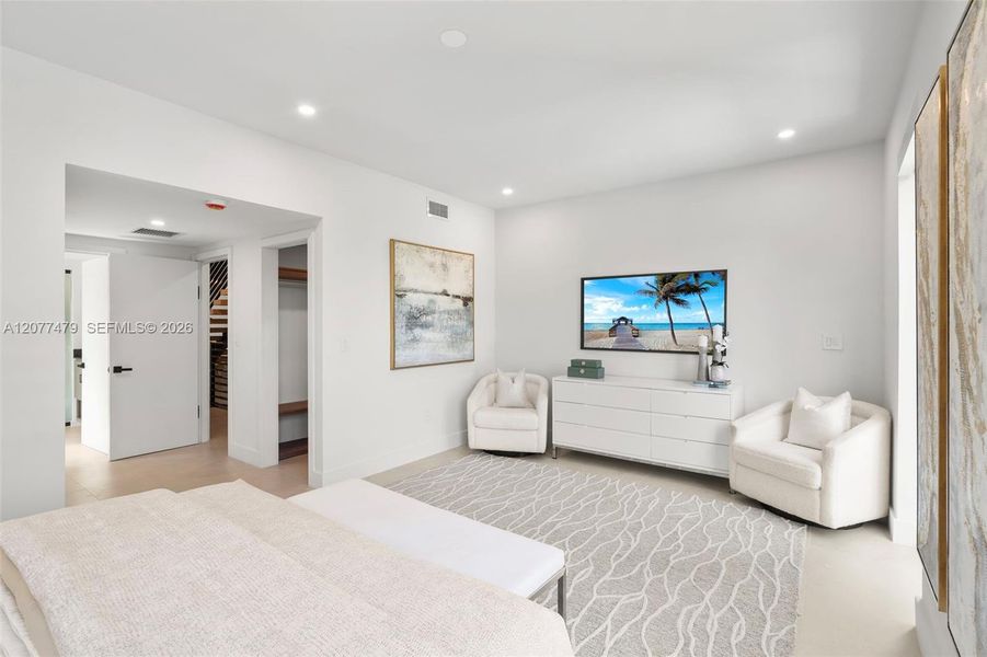 Furnished interior view inside a new home in , Miami (Image 15). Furnished interior view inside a new home in , Miami (Image 15).