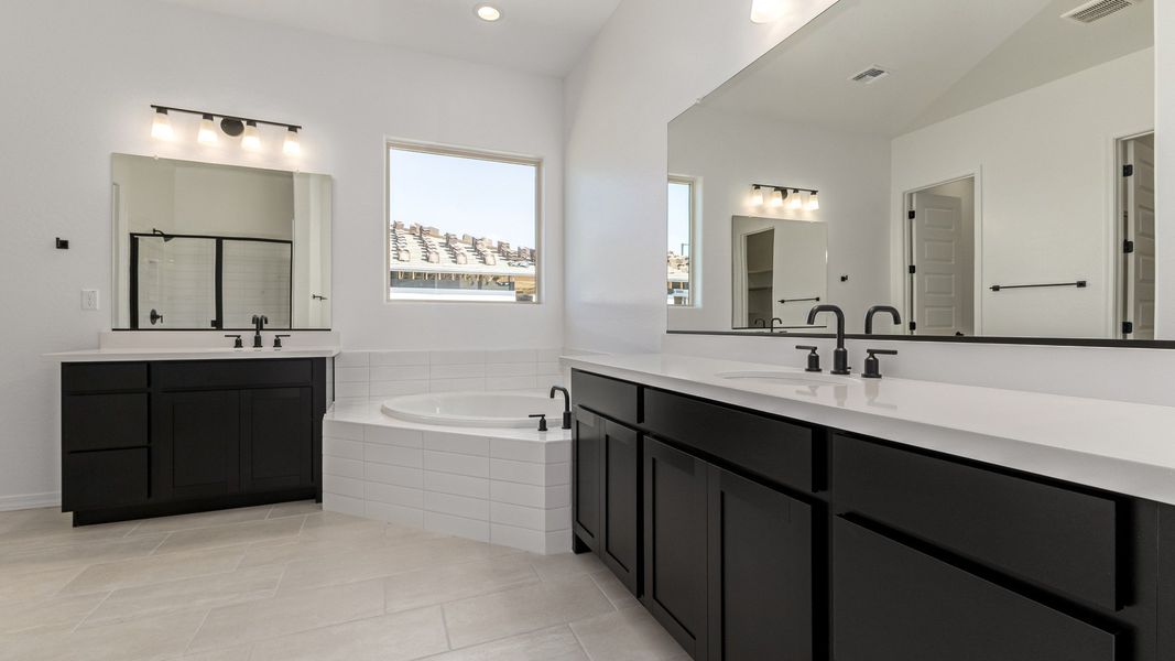 Representative furnished interior of a home built from the Granada by DRB Homes in Arroyo Seco - Palazzo, Buckeye (Image 16). Representative furnished interior of a home built from the Granada by DRB Homes in Arroyo Seco - Palazzo, Buckeye (Image 16).