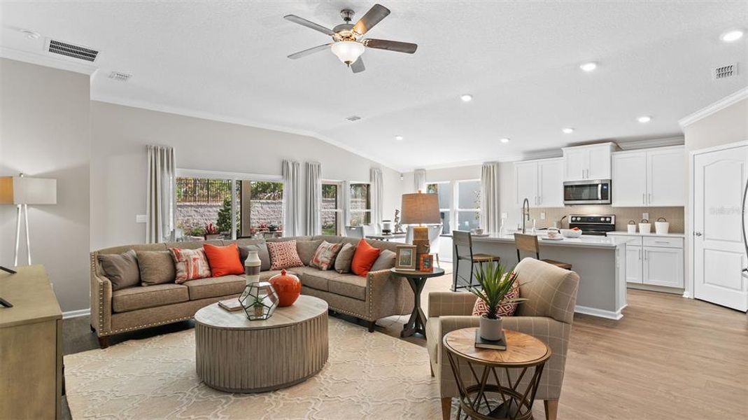 Furnished interior view inside a new home in Sawmill Branch, Palm Coast (Image 14).