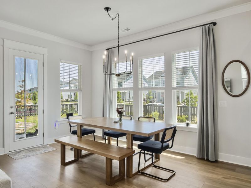 Furnished interior view inside a new home in Carnes Crossroads, Summerville (Image 44). Furnished interior view inside a new home in Carnes Crossroads, Summerville (Image 44).